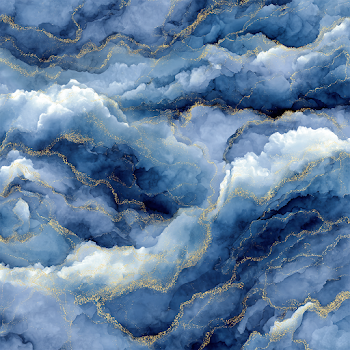 Luxury Navy Blue and White Marble Texture