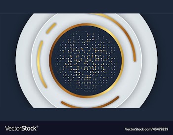 luxury paper cut backgrounds with golden line