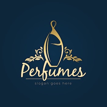 Luxury perfume logo concept Free Vector