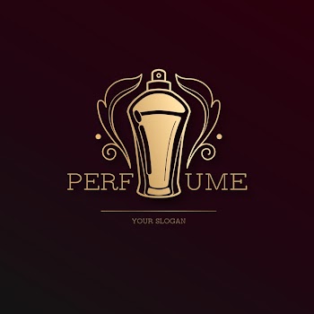 Luxury perfume logo Free Vector