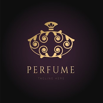 Luxury perfume logo Free Vector