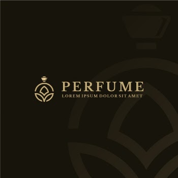 Luxury perfume logo template Free Vector