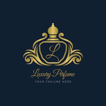 Luxury perfume logo template Free Vector