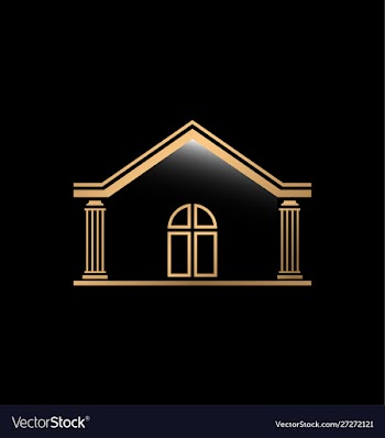 Luxury real estate logo abstract buildings logo vector image