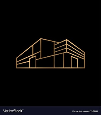 Luxury real estate logo vector image