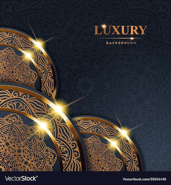 luxury rings golden mandala background free