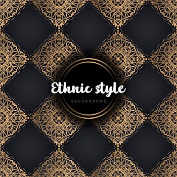 Luxury seamless pattern mandala