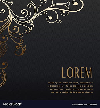 luxury style floral black gold background