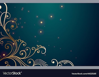luxury style floral green gold background
