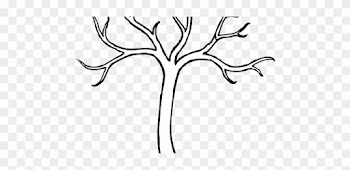 Luxury Tree Trunk Coloring Page Bare Clip Art Vector - Bare Tree Clip Art