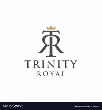 Luxury vintage trinity logo design with initial t vector image