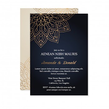 Luxury wedding invitation