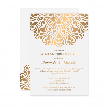 Luxury wedding invitation