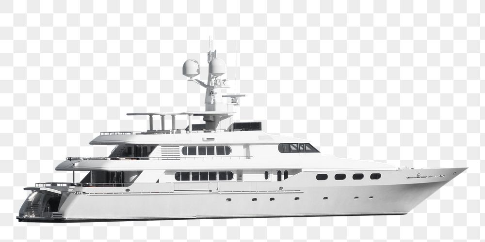Luxury yacht png sticker, vehicle | Free PNG - rawpixel