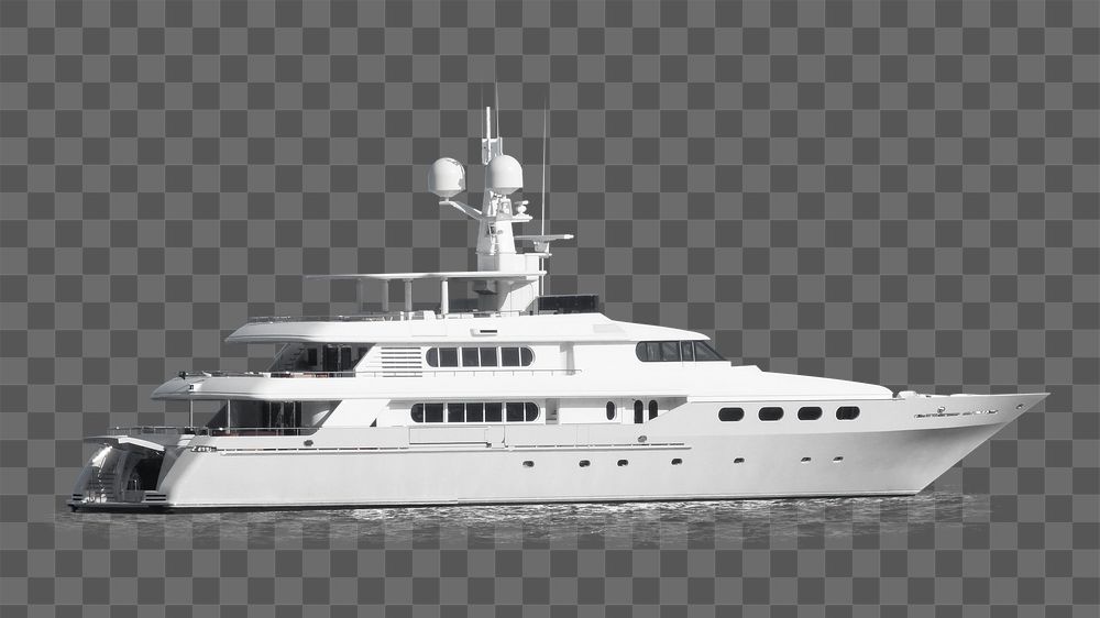Luxury yacht png sticker, vehicle | Free PNG - rawpixel