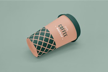 Lying Coffee Cup Mockup quality coffee mockup - 