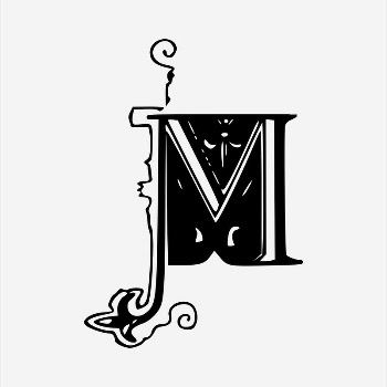 M letter  clipart, vintage | Free Vector - rawpixel