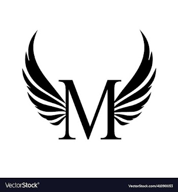 m letter logo template