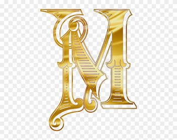 M, Letters, Alphabet, Russian - Letter M Gold Png