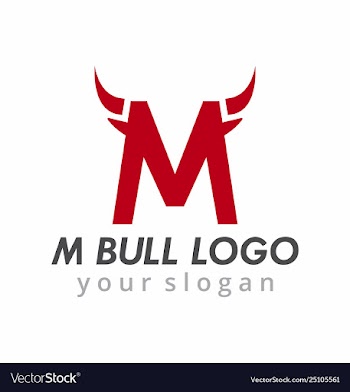 M logo vector image