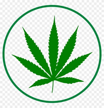 M - Marijuana Leaf Clip Art