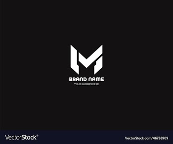 m modern letter logo design