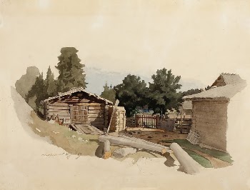 Maalaistalon ulkorakennuksia, 1859, Werner Holmberg | Free Photo - rawpixel