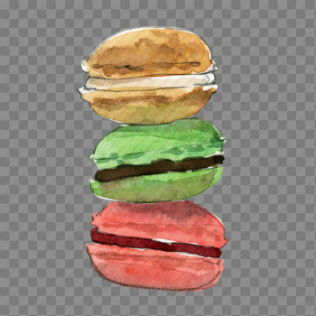 Macaron PNG Background Image
