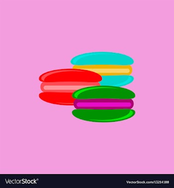 Macaroon cookies vector image