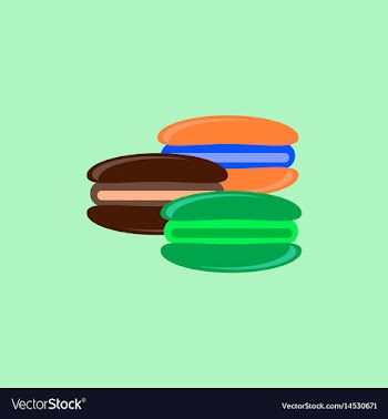 Macaroon cookies vector image