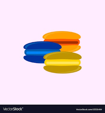 Macaroon cookies vector image