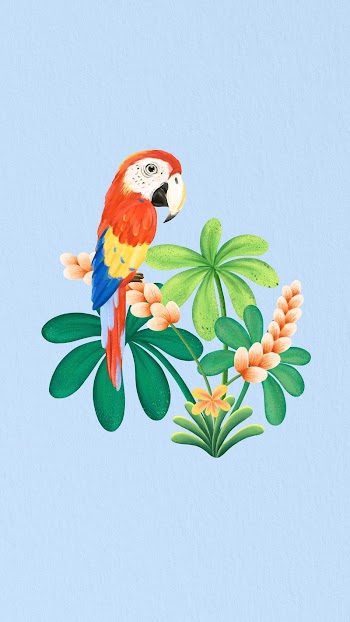 Macaw blue iPhone wallpaper, wildlife | Free Photo Illustration - rawpixel