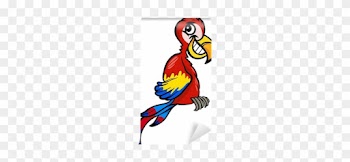 Macaw Clip Art Cartoon Illustration Wall Mural • Pixers® - Second Grade Reading Book: Word Play And Word Puzzles
