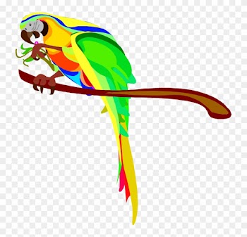 Macaw Parrot Clip Art Clipart Free Clipart - Parrots Sitting On Tree Clipart