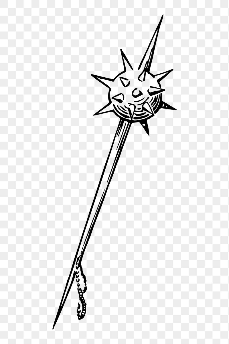 Mace png sticker, medieval weapon | Free PNG - rawpixel