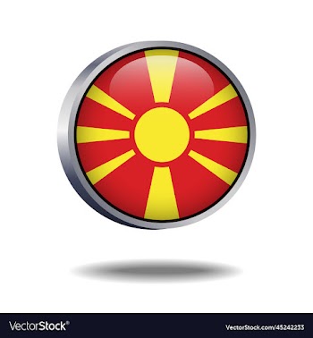 macedonia flag button