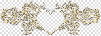 Machine embroidery Organ Pattern, GOLDEN HEART transparent background PNG clipart