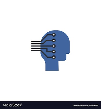 machine learning creative icon from artificial