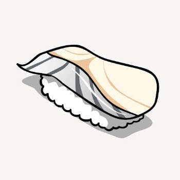 Mackerel sushi clipart, Japanese food | Free PSD - rawpixel