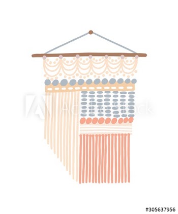 Macrame design vector illustration
