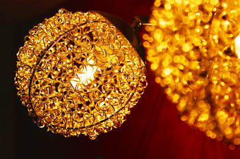 Macro Photography of Brown Crystal Pendant Lamp