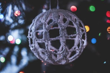 Macro Shift Photography of Ball Ornament