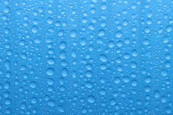 Macro Water Droplets on Glass