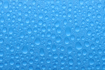 Macro Water Droplets on Glass Surface