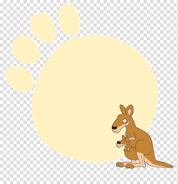 Macropodidae Cartoon Watercolor painting Illustration, Watercolor painted Kangaroo transparent background PNG clipart