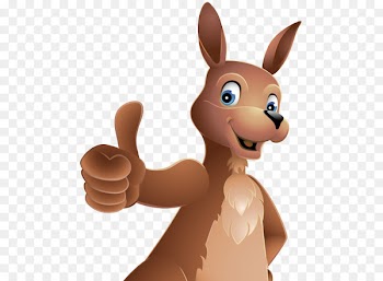 Macropodidae Thumb signal Kangaroo Hare - Thumbs up 