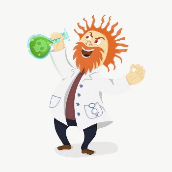 Mad scientist  clipart, illustration | Free Vector - rawpixel