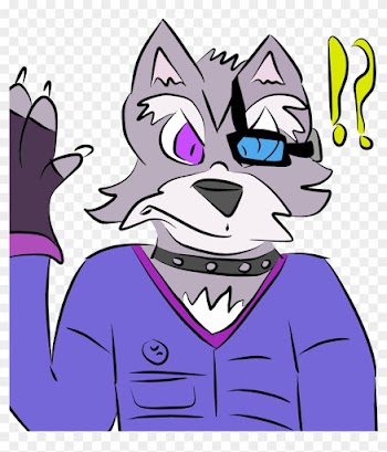 Mad Wolf Eye Drawing - Cartoon