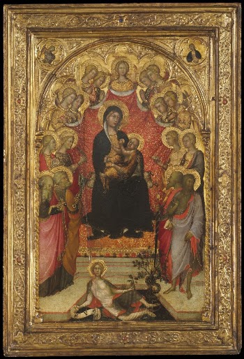 Madonna and Child Enthroned with Saint | Free Photo - rawpixel