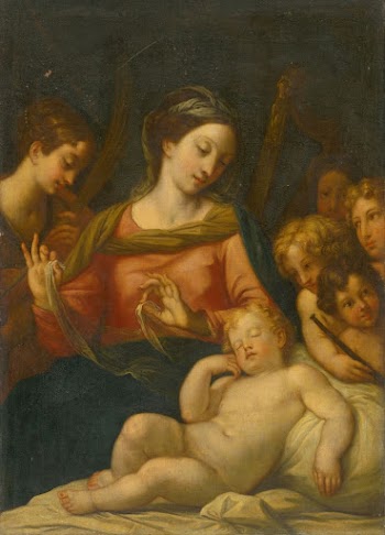 Madonna with child among children | Free Photo - rawpixel